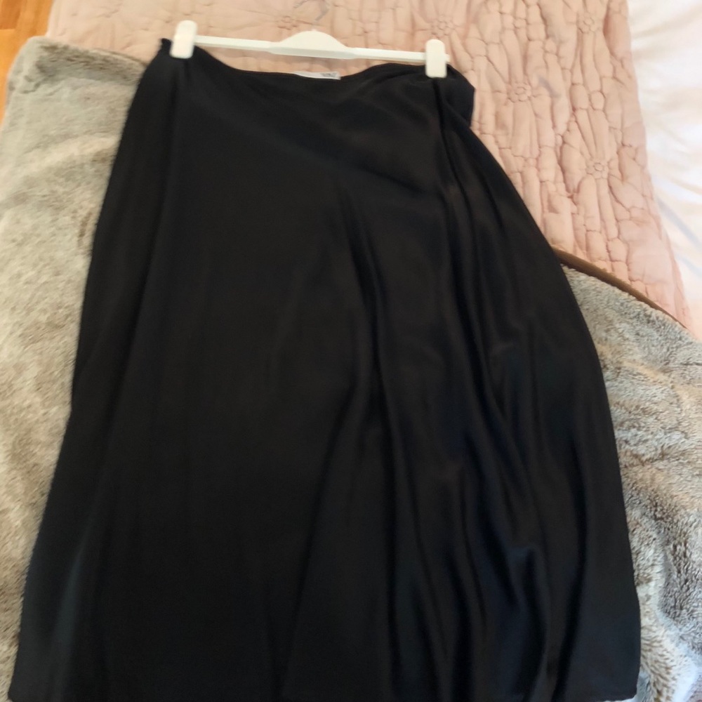 Silk maxi skirt